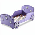 **Children's Car-Themed Toddler Bed with Star Design**